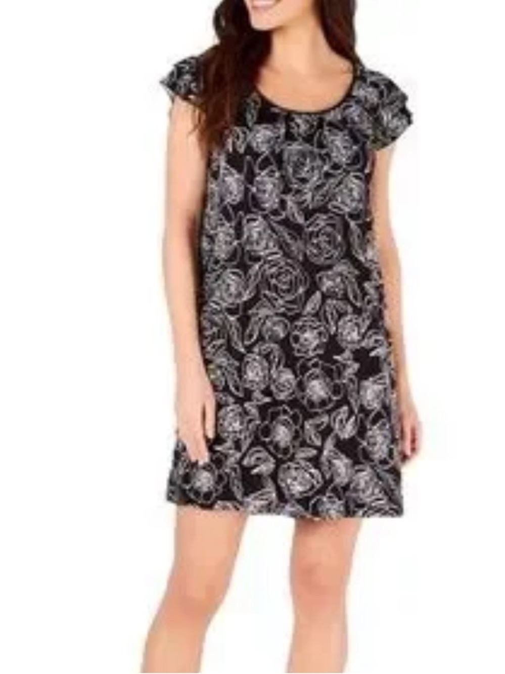 Classic Charter Club Short Sleeve Cotton
Printed Nightgown Size XL